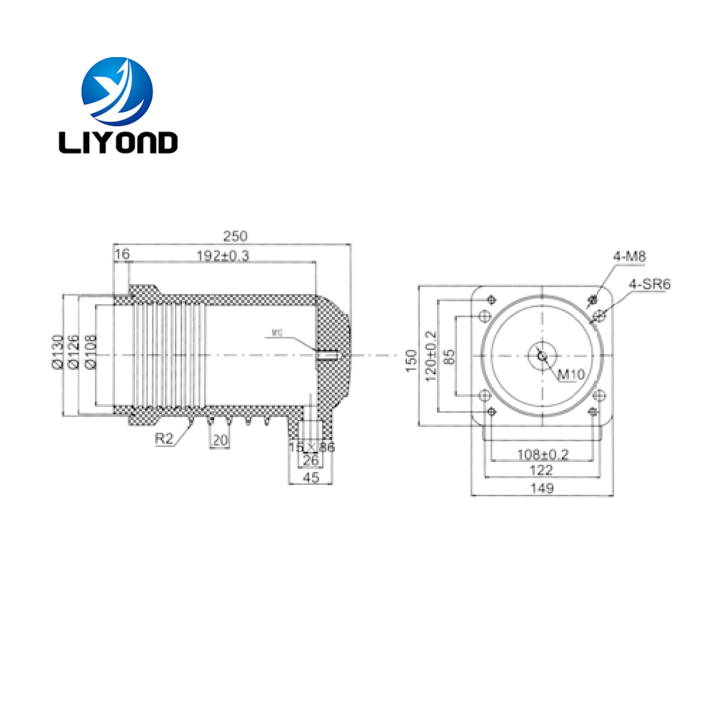 LY101 12KV Indoor Epoxy resin contact box drawing