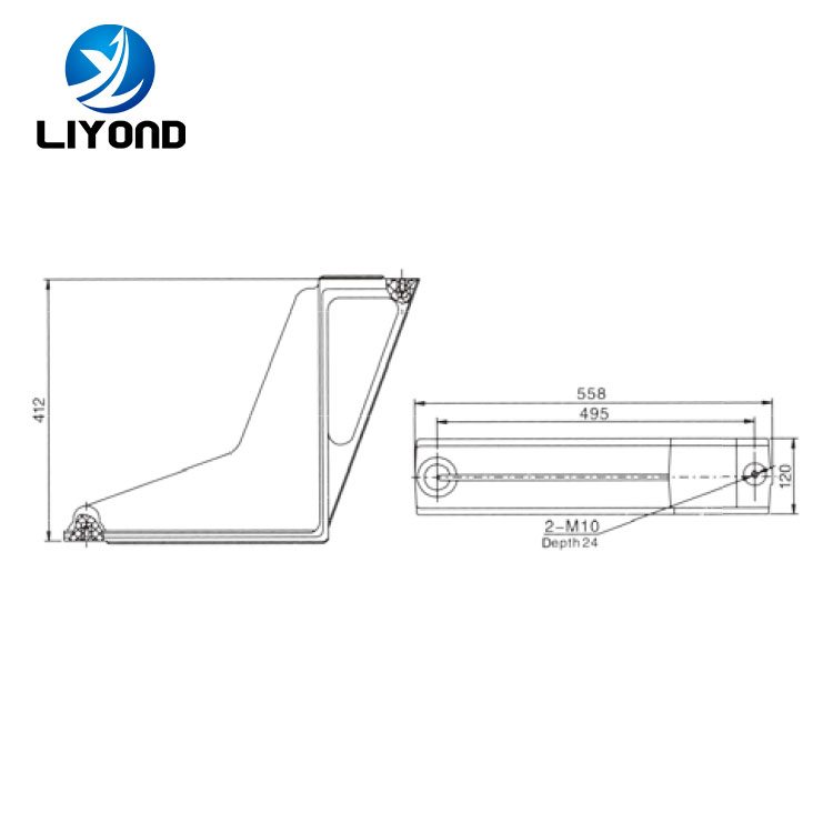 LYW104 High voltage board bending plate drawing