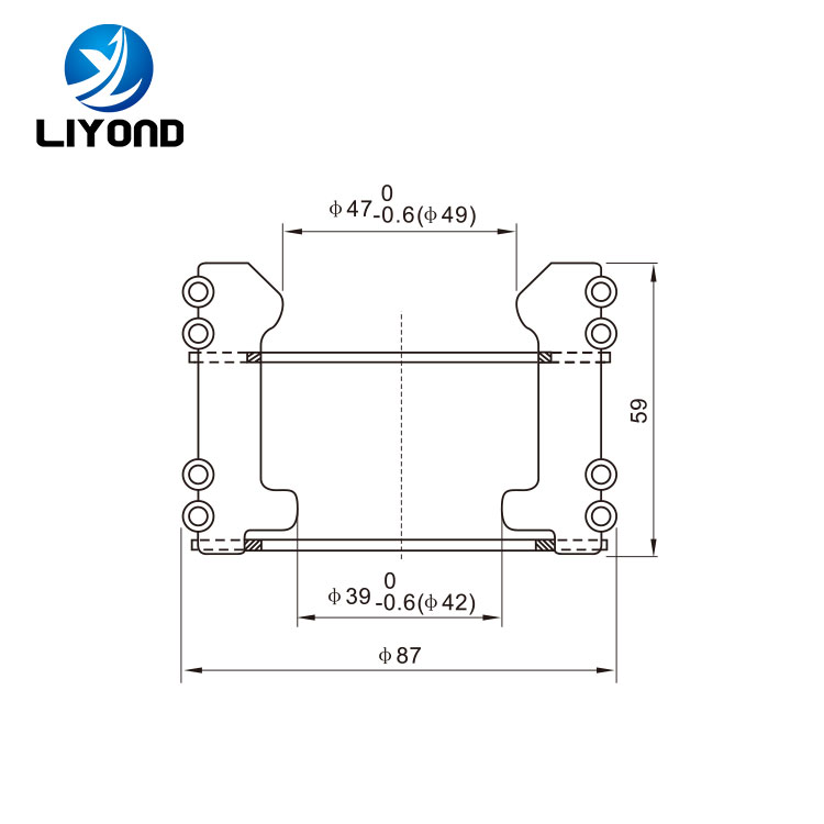 LYA105 18 sheets Tulip copper silver contacts drawing