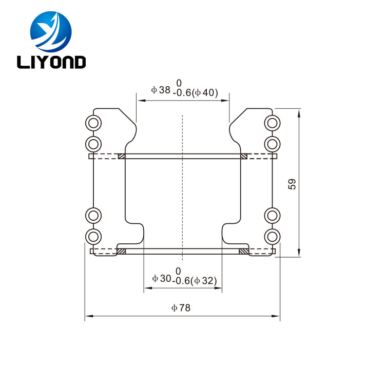 LYA107 GC5-1250A with 30 sheets Tulip copper contact drawing
