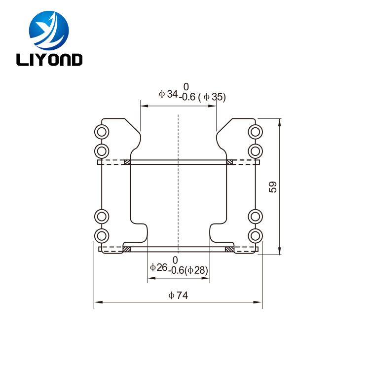 LYA103 GC5-630/1000A with 12 sheets Tulip contact drawing