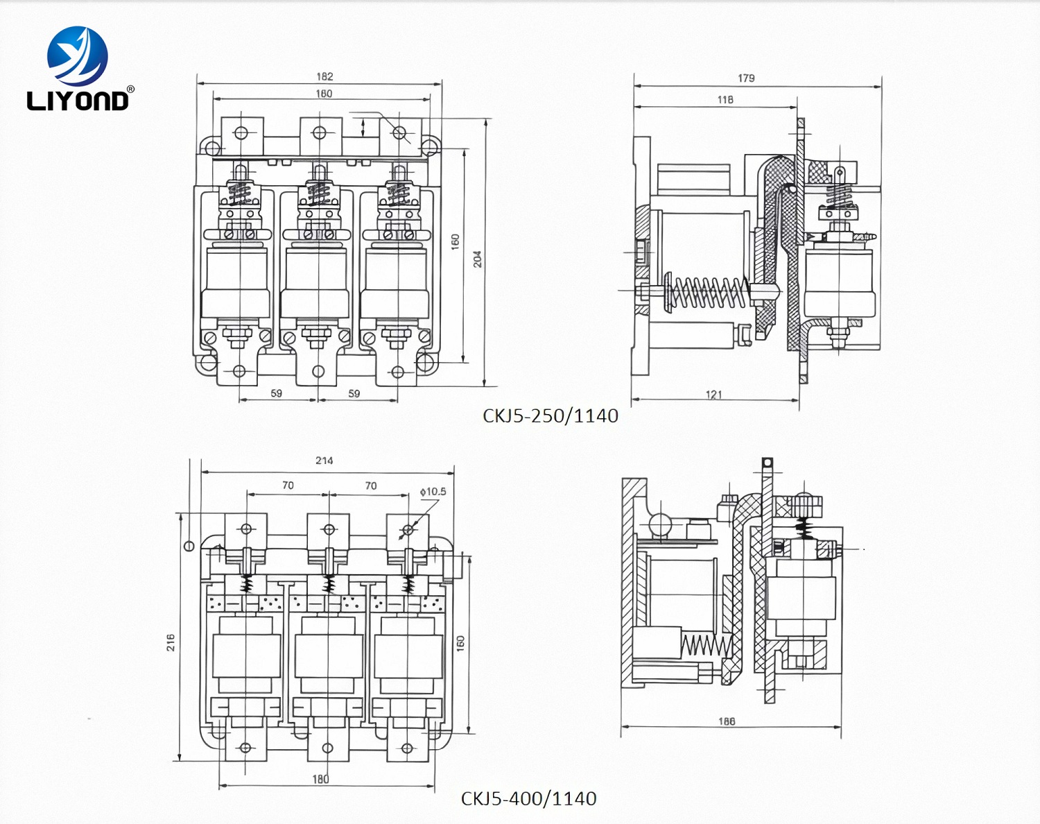 AC L.V. CKJ5 Vacuum Contactor drawing-2