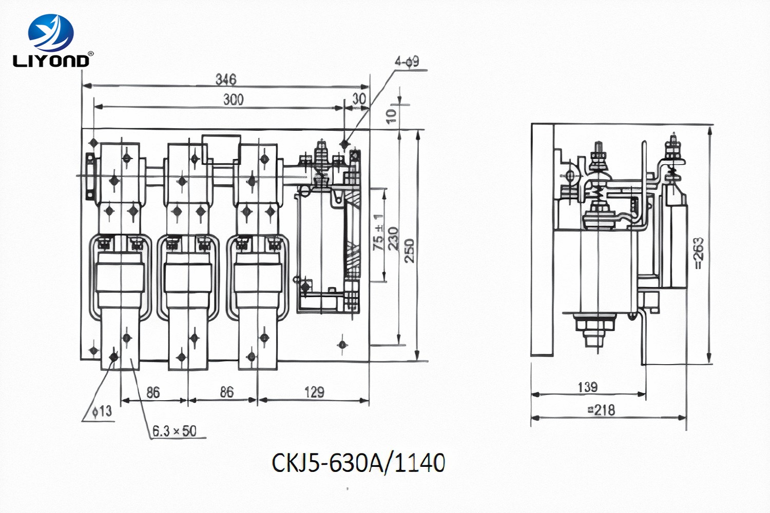 AC L.V. CKJ5 Vacuum Contactor drawing-3