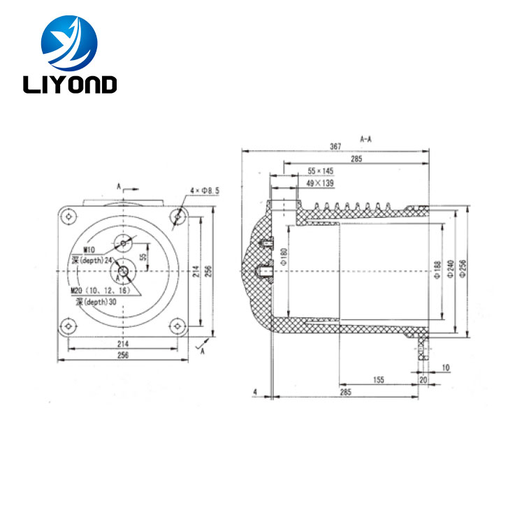 LY119 medium voltage cable boxes terminal contact box drawing