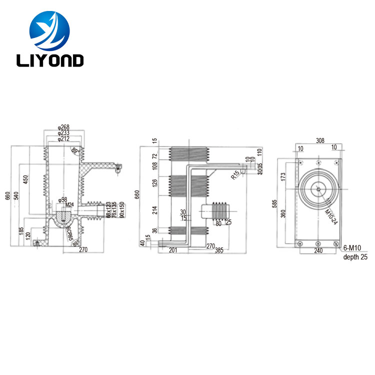 LYC259 high safety electrical equipment contact box drawing