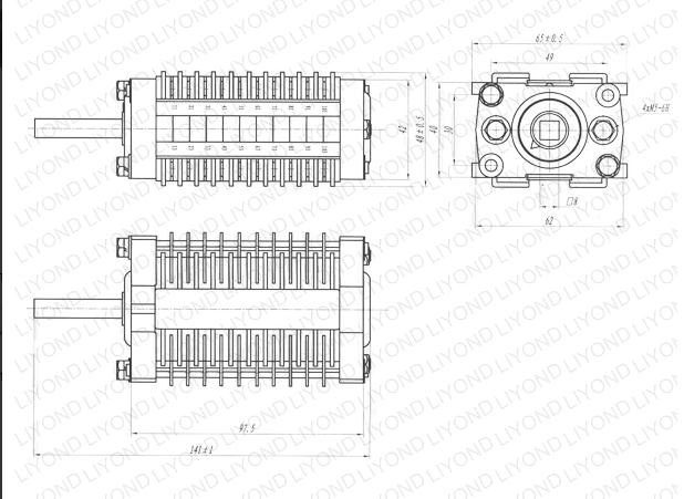F10-20 Auxiliary Switch drawing