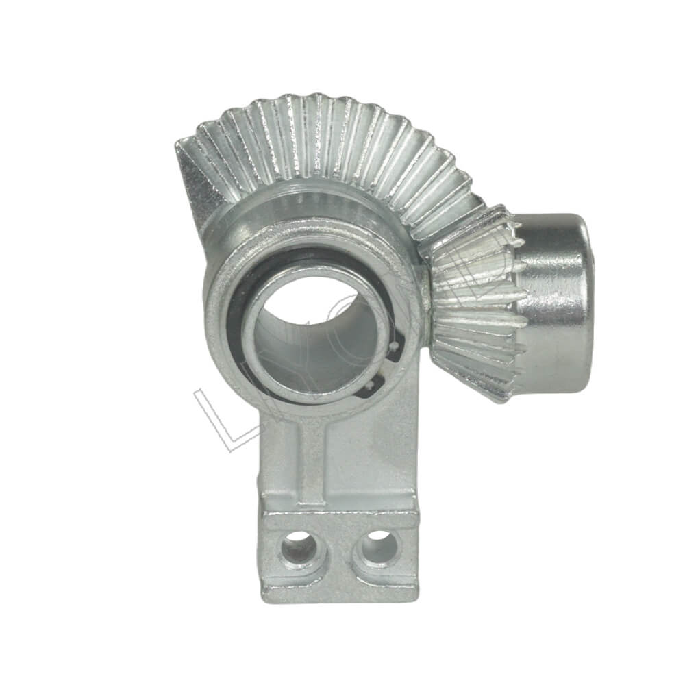 Grounding switch operating mechanism interlock device bevel gear drive