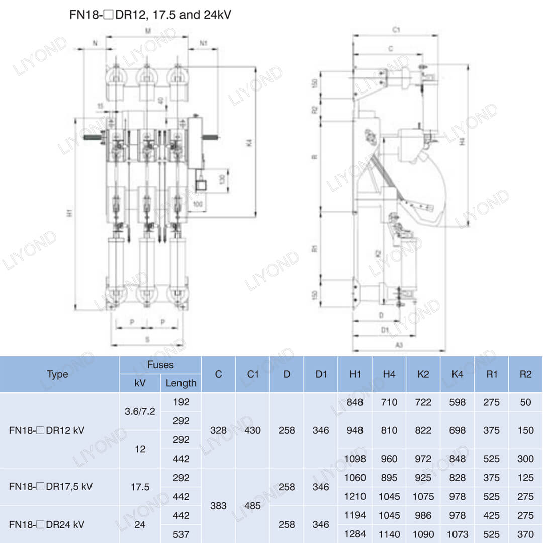 FN18 LBS drawing