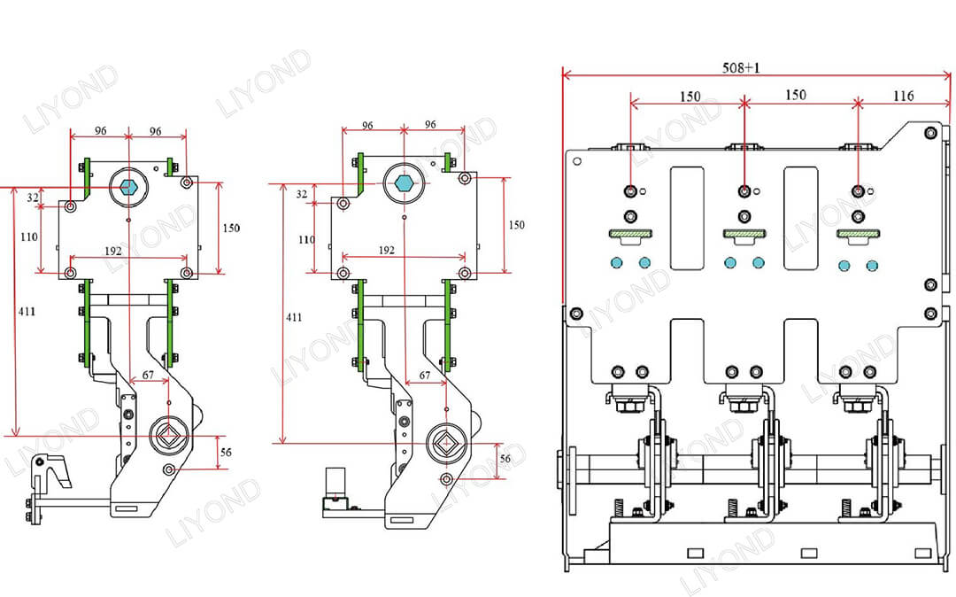 GIS circuit breaker drawing