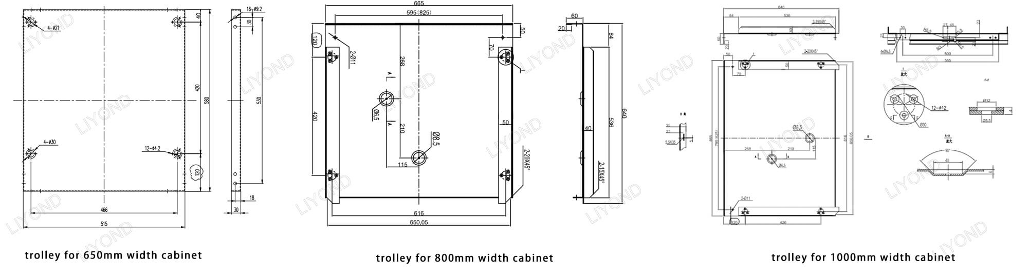 VCB Transfer Trolley drawing