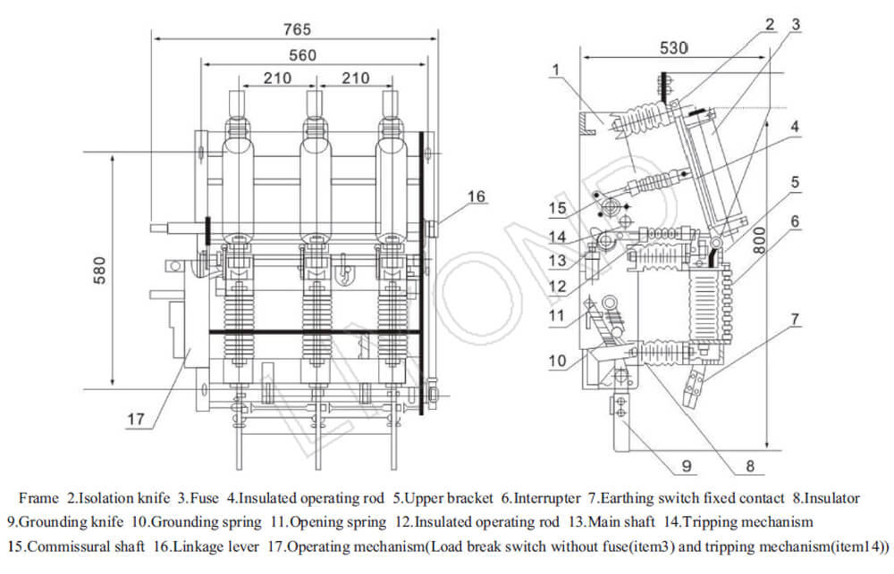 FZN21-12D-T630-20 drawing