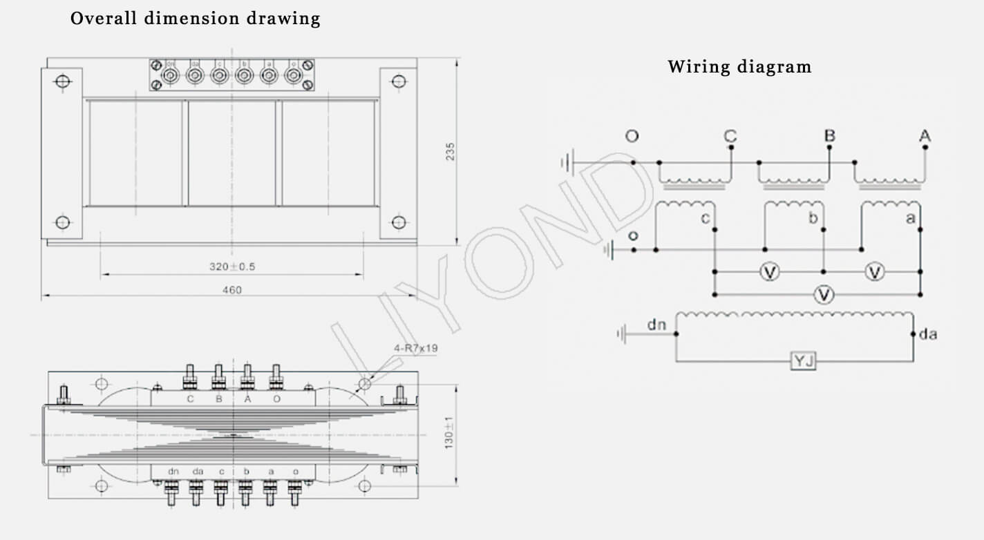 JSGW-0.5 voltage transformer drawing