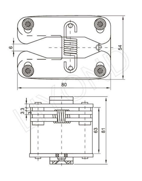 1000A High Voltage Switchgear Flat Contact - liyond