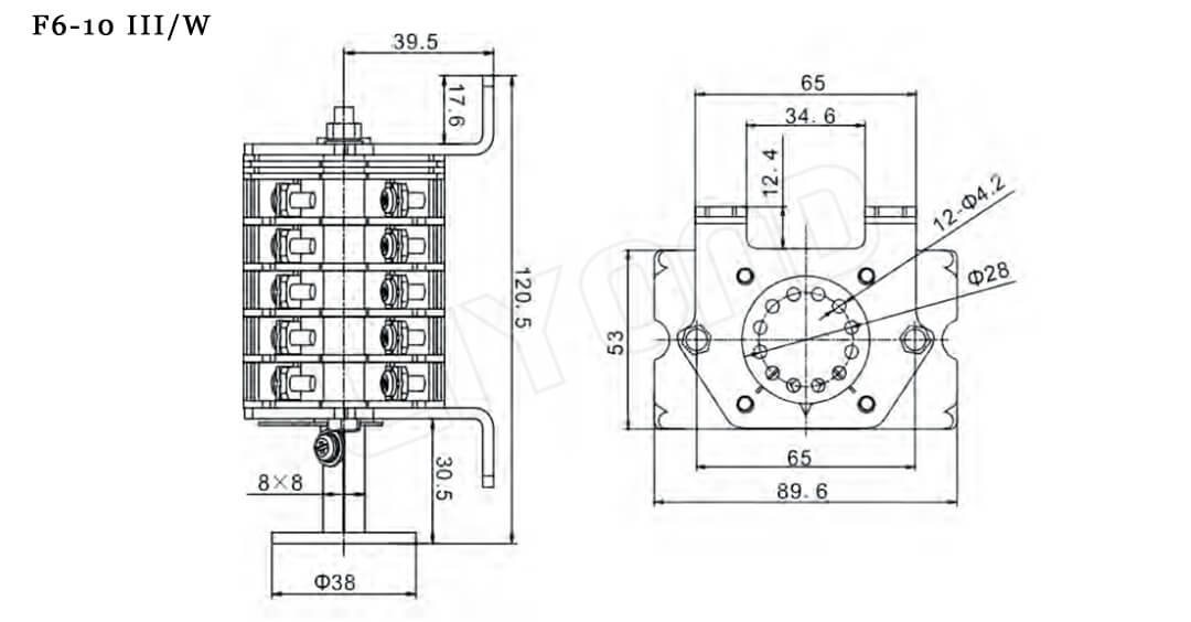 F6-10 Ⅲ_W auxiliary switch