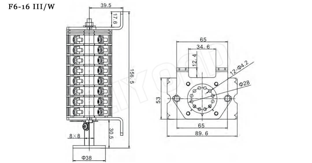 F6-16 Ⅲ_W auxiliary switch