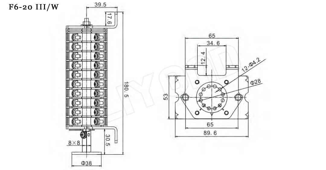 F6-20 Ⅲ_W auxiliary switch