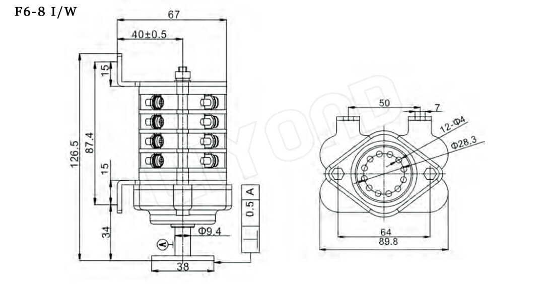 F6-8I _W auxiliary switch