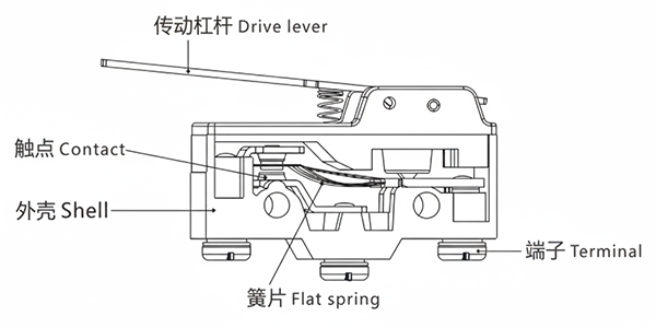 Structure of RZ Micro Switch