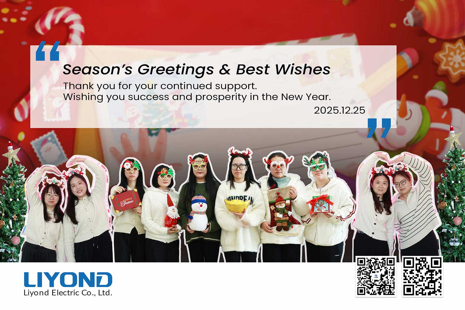 Warm Christmas and New Year greetings to our customers and partners. Thank you for trusting our power equipment and electrical solutions. Wishing you success in 2026.