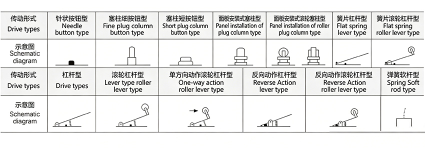 micro switch drive types